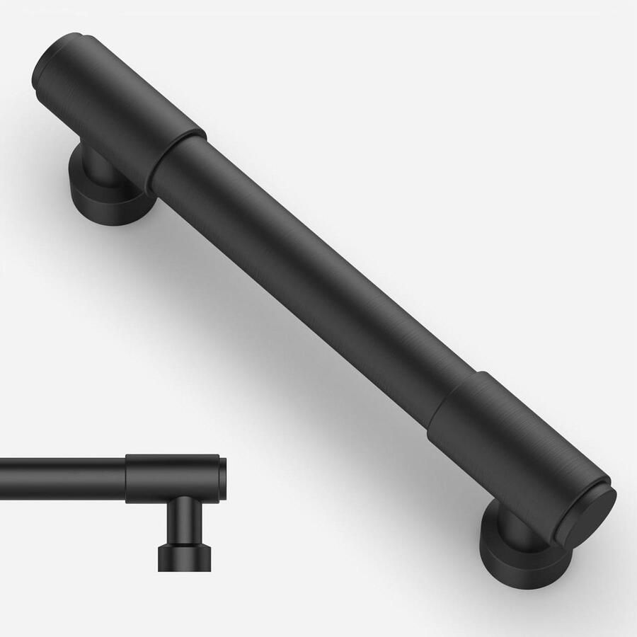 Meubelgrepen Set van 10 Gatafstand 96 mm Zwart Voor keukenkasten en kledingkasten