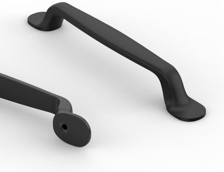 Meubelgrepen Set van 10 Kastgrepen en Keukengrepen 128 mm Zwart