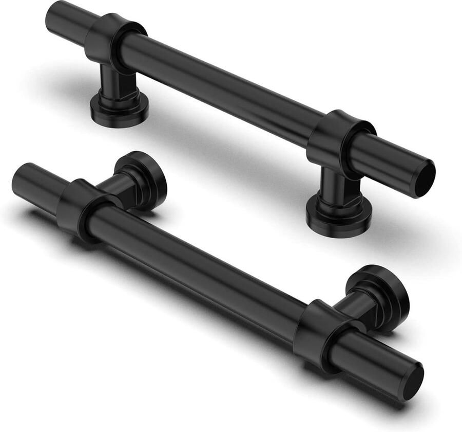 Meubelgrepen voor Kast en Deur Matzwart 10 Stuks 96 mm