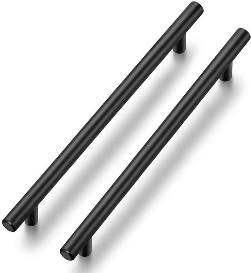 Meubelgrepen voor Keukenkasten 10 Stuks Roestvrij Staal 192 mm Zwart