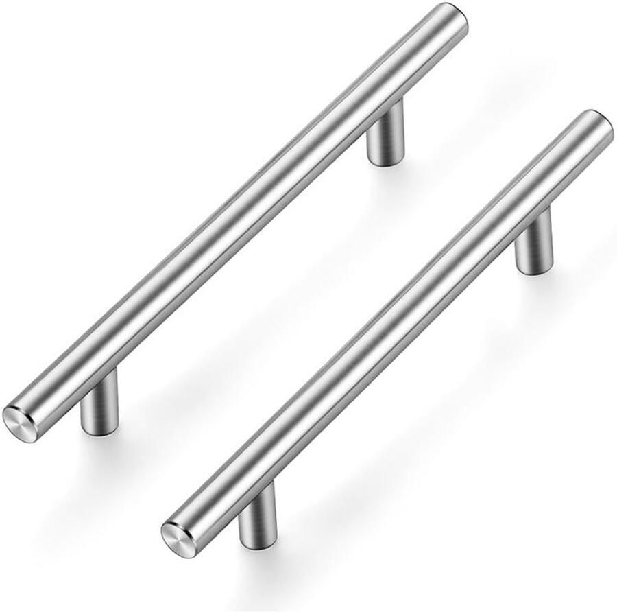 Boraboi Stijlvolle Zilverkleurige Meubelgrepen voor Keukenkasten met Roestvrij Staal Set van 20 Stuks