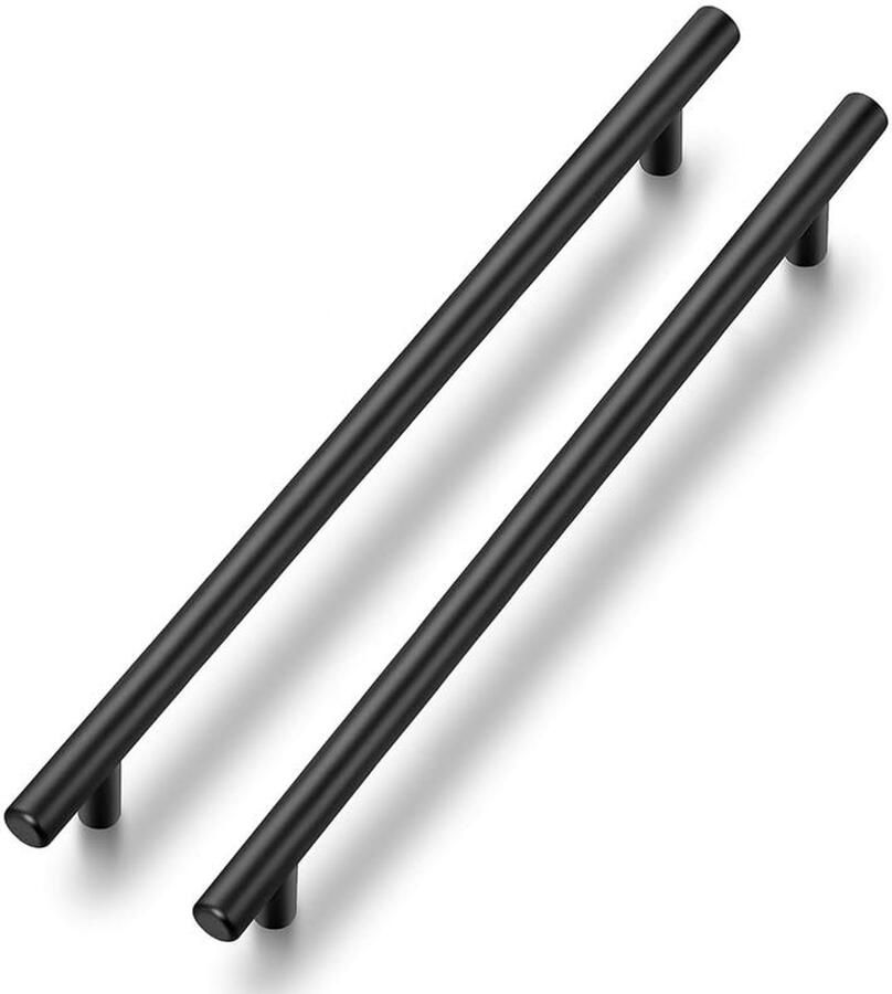 Meubelgrepen voor keukenkasten 224 mm set van 15 zwart roestvrij staal