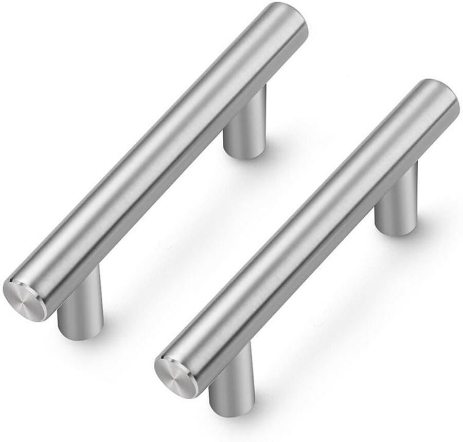 Boraboi Stijlvolle Zilverkleurige Meubelgrepen voor Keukenkasten en Laden Set van 20 Stuks
