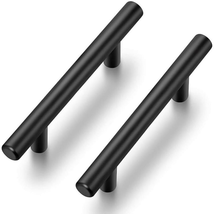 Meubelgrepen voor Keukenkasten Kastgrepen 15 Stuks Zwart Roestvrij Staal 76 mm