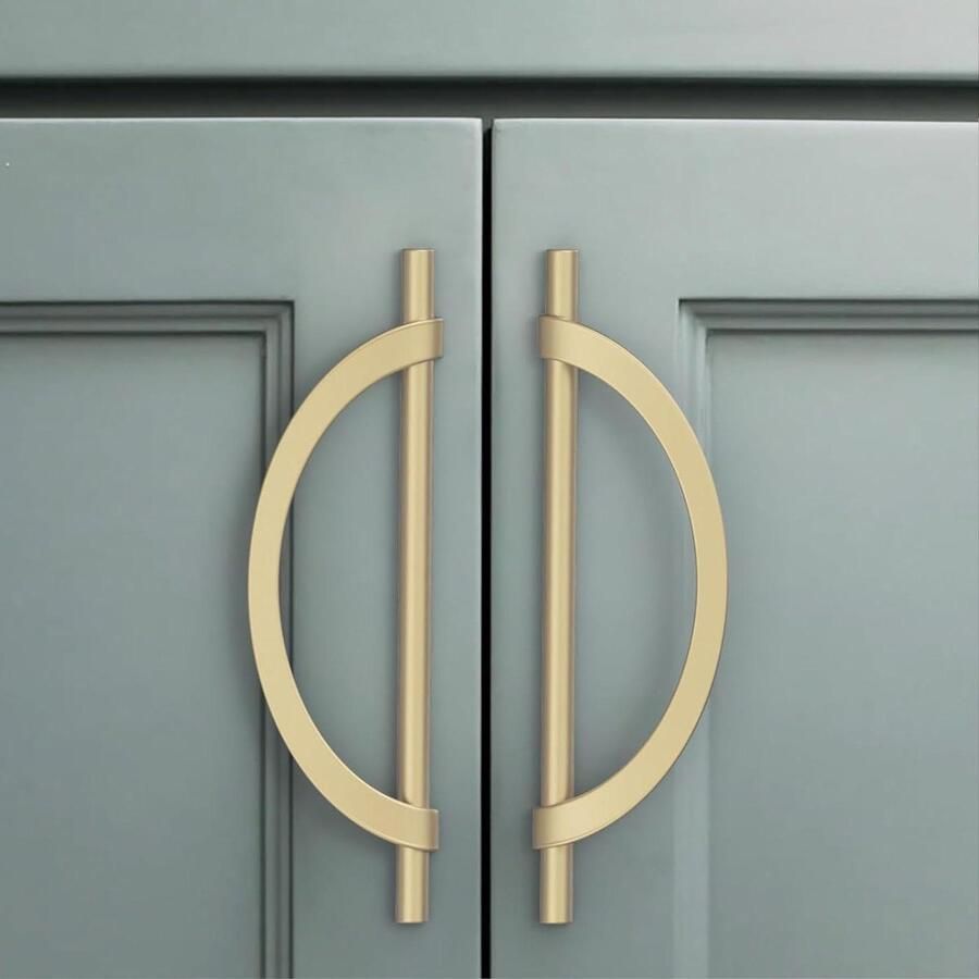 Meubelgrepen Zinklegering Goud 10 Stuks Kastgrepen Keukengrepen Gatafstand Ladegrepen Handgrepen Keukenkasten Kledingkast UK0044