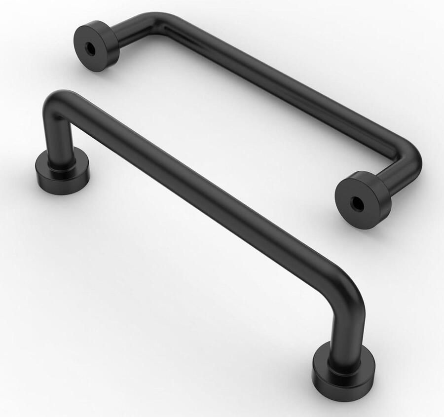 Senza Marchio Meubelgrepen zwart 96 mm gatafstand ladegrepen keukengrepen voor keukenkasten kledingkast set van 10 cabinet handle black