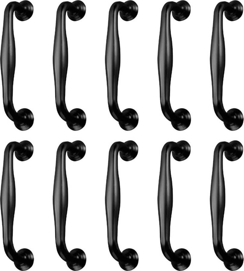 Meubelgrepen zwart keukengrepen kastgrepen stanggreep 96 mm handgrepen kast deurgreep ladegrepen 10 stuks