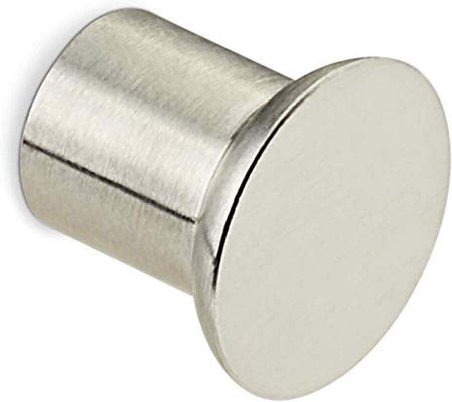 Meubelknop Ø 20 mm Roestvrij staal Geborsteld