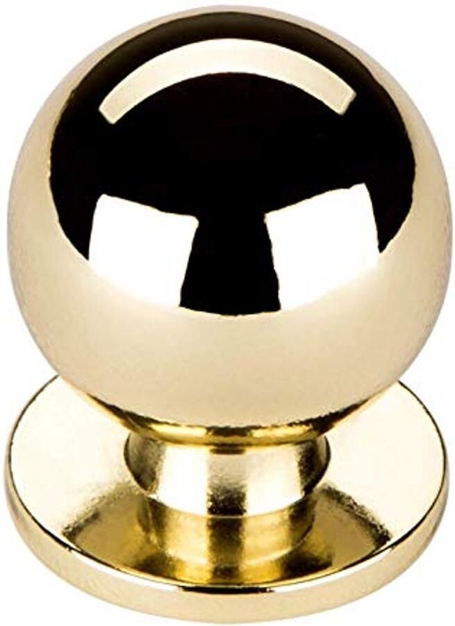 Meubelknop Ø 22 mm Messing Optiek voor Keuken en Meubels