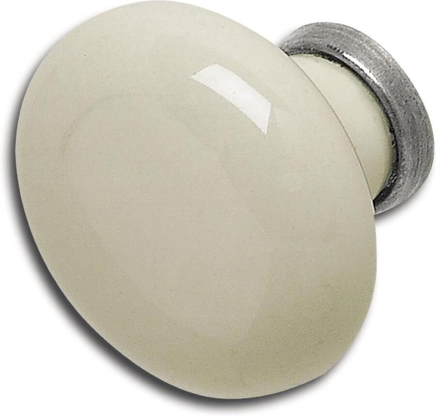 Ontario ø 35mm Meubelknop Porseleinen handvat voor meubels in landelijke stijl deurknop porselein-messing vintage meubelknop