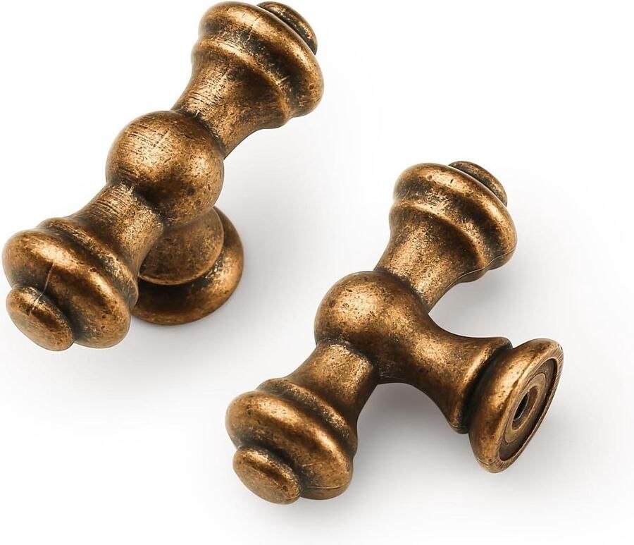 Meubelknoppen Antiek Messing 6 Stuks Kastknoppen Vintage Ladeknoppen Brons Dressoir Knoppen Zinklegering EU0040