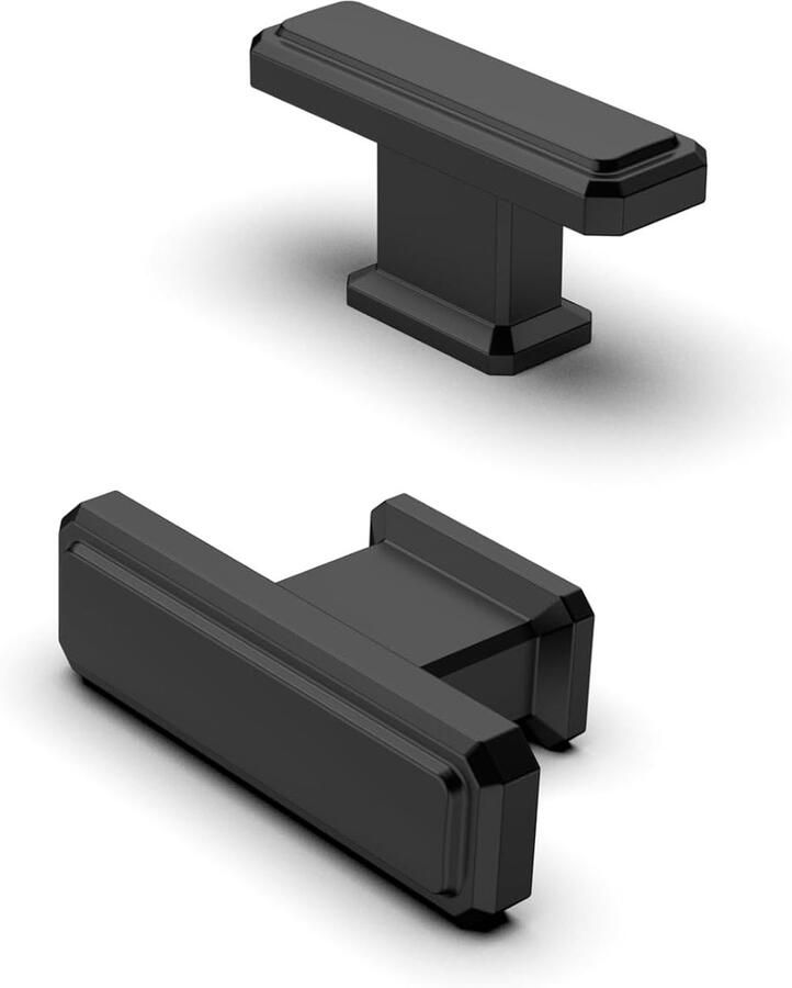 Meubelknoppen mat zwart vintage keukengrepen 10 stuks zinklegering