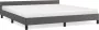 Maison Exclusive Bedframe met hoofdbord kunstleer grijs 160x200 cm - Thumbnail 2