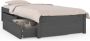 Maison Exclusive Bedframe met lades grijs 75x190 cm 2FT6 Small Single - Thumbnail 2