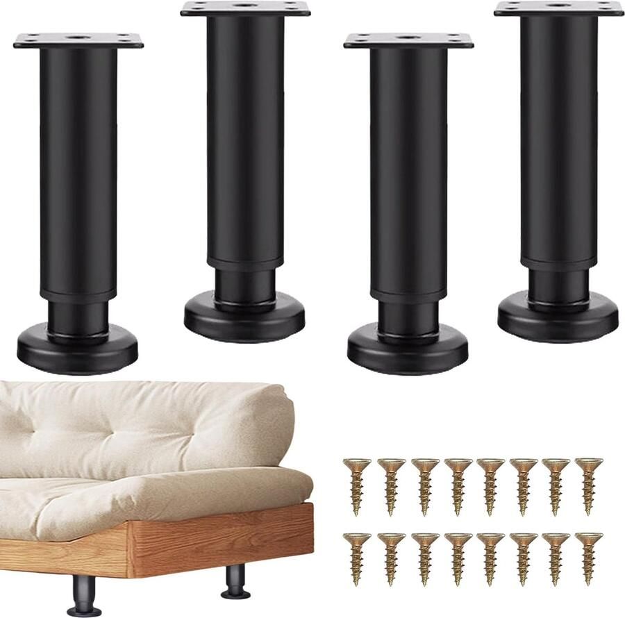 Meubelpoten 18-30cm uitrekbaar 4 stuks Meubelpoot Meubelpootjes Verstelbaar Steunpoot