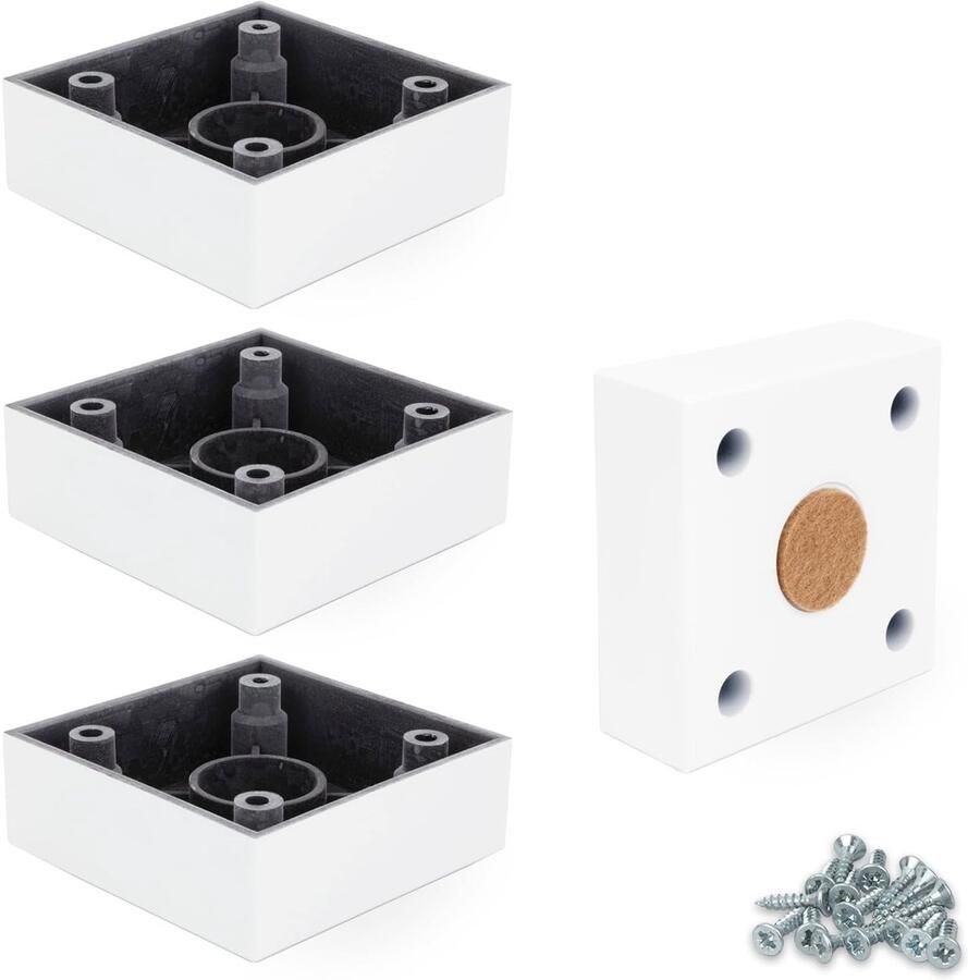 Meubelpoten CUBA GRANDE set van 4 kunststof 25 x 72 5 mm