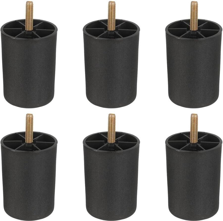 Meubelpoten kunststof set van 6 M10 schroefdraad
