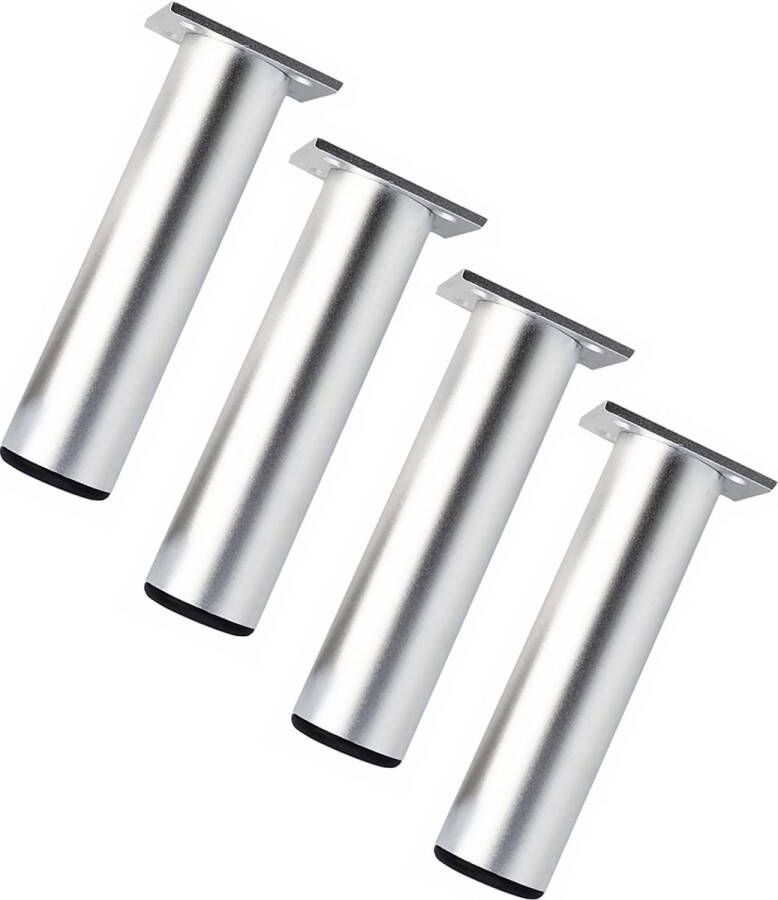 Meubelpoten-Tafelpoten staal --poten voor eettafel metaal tafelpoot-4 verstelbare poten-15 cm hoogte-dikkere kastpoten