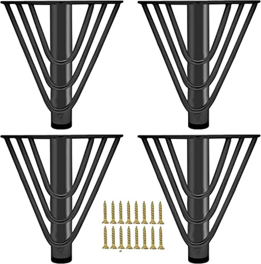 Meubelpoten van metaal Elegante en moderne tafelpoten voor salontafel en kast 18 cm hoogte
