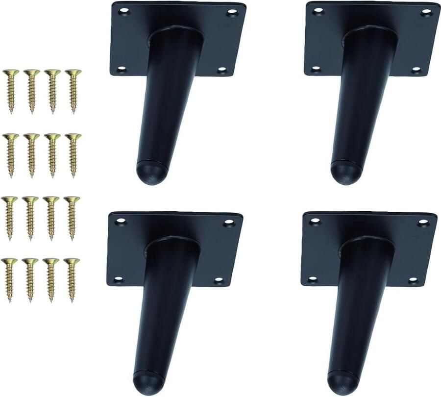 Meubelpoten van metaal Robuust en duurzaam Set van 4