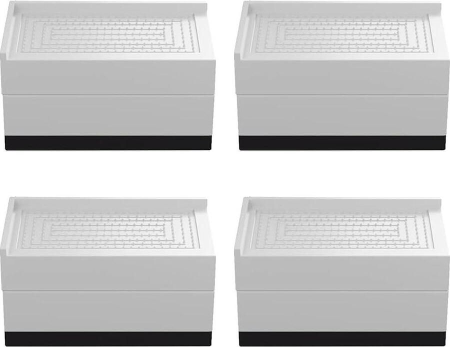 Meubelrisers Bed Raisers Vierkante Lift Verhoging Hoogte 4 Stuks Verstelbare Bed Risers Grijs 115 * 6 * 75 cm furniture risers