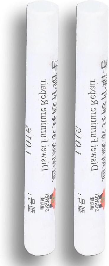 Meubels Kras Verf Krijt Verf Vloer Reparatie Krijt Meubel Reparatie Wax Krijt Patch Verf Krijt Voor Hout Afwerkingen Meubels Decoratieve Panelen 2 Stuks (WIT)