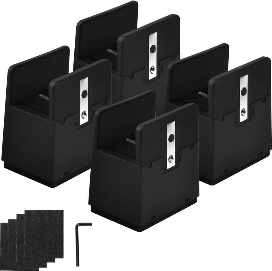 Meubelverhogers 5 cm verstelbare schroefklem robuuste verhogers diameter poten 0-37 cm 9070 kg draagvermogen furniture risers