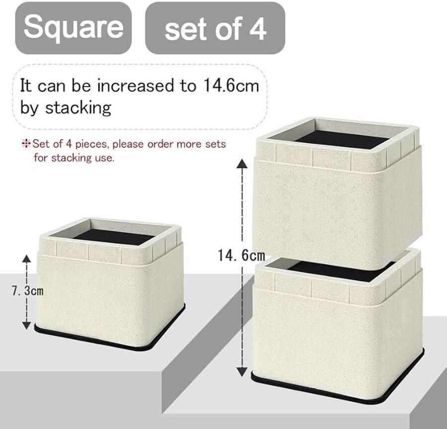Meubelverhogers Stevig ontwerp Set van 4