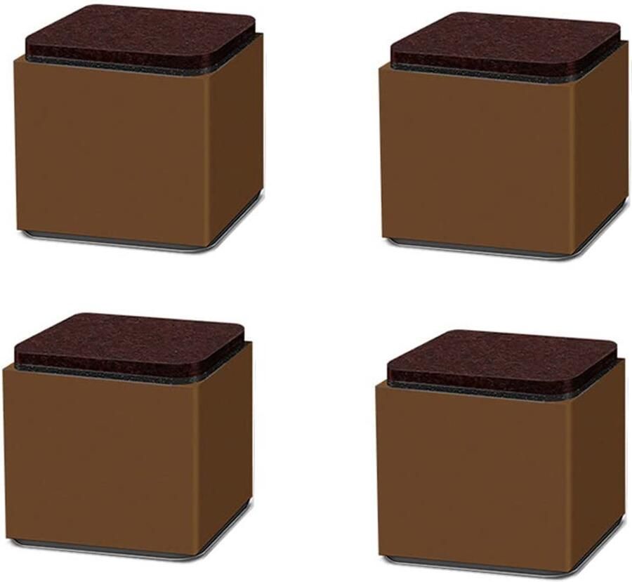 Meubelverhogers Verhoogt meubels tot 6 cm Set van 4 Koolstofstaal