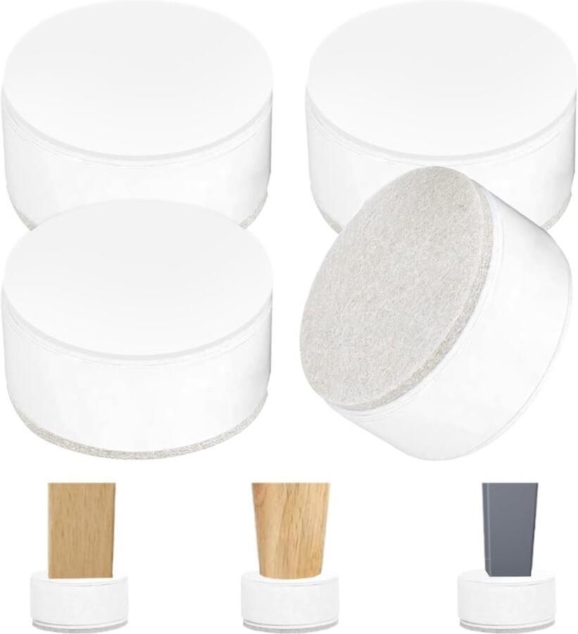 Meubelverhogers Vloerbescherming Set van 4 Staal