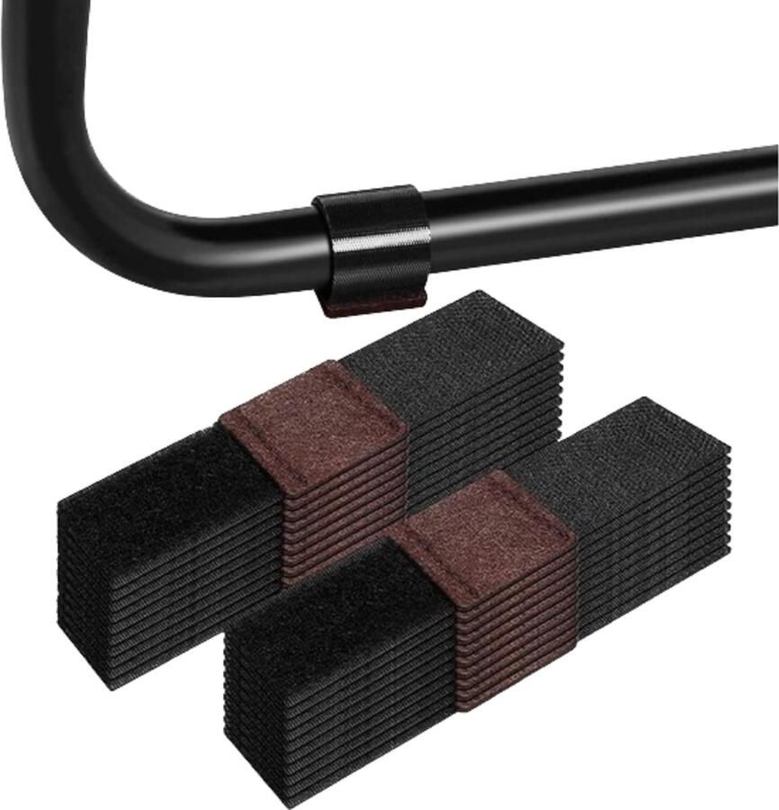 Meubelviltkussentjes 24 meubelviltglijders klittenbandsluiting stoelpootbeschermers geschikt voor sledestoelen schommelstoelen antislip geluidsdemping HTML content nodig stoelpootbeschermers