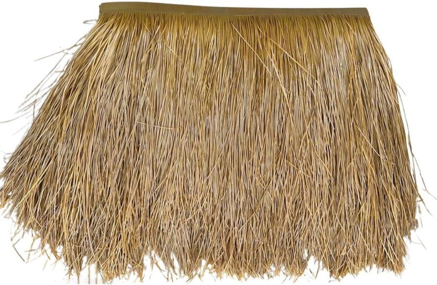 MFLCBK Brandwerende Kunstmatige Palm Dakpanelen Gras Dak Weerbestendig Rieten Dak Binnen en Buiten Gebruik voor Tiki Bar Hut Tuinfeest Decoraties Patio Parasol (Maat: 10 stuks Geel)