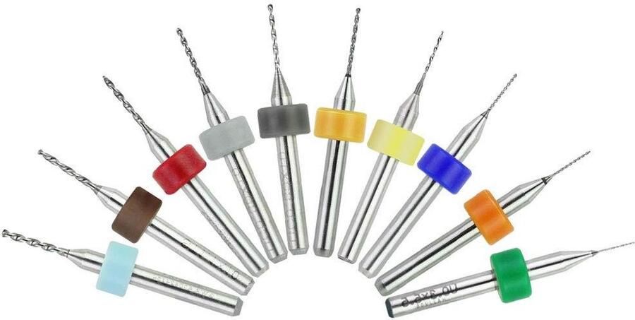 Micro Carbide PCB Boren Set 03 mm 12 mm Schacht 1 8 Inch Mini Twist Boren voor Hout Glas Plastic Metaal