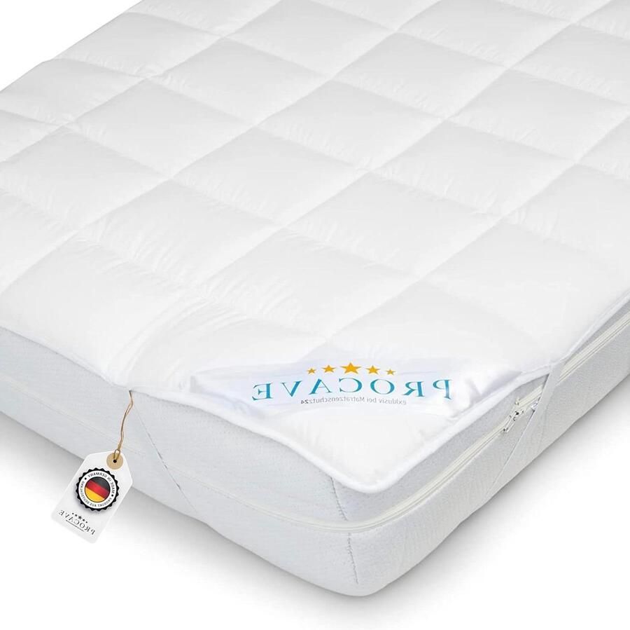 Micro-Comfort matrasbeschermer 100% made in Germany 180x200 cm matrastopper boxspring bedden onderbed Soft-Topper verschillende maten