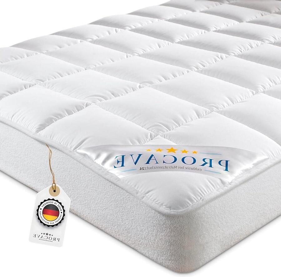 Micro Comfort matrasbeschermer wit 100x200 cm spanrand tot 30cm boxspringbed waterbed matrashoes