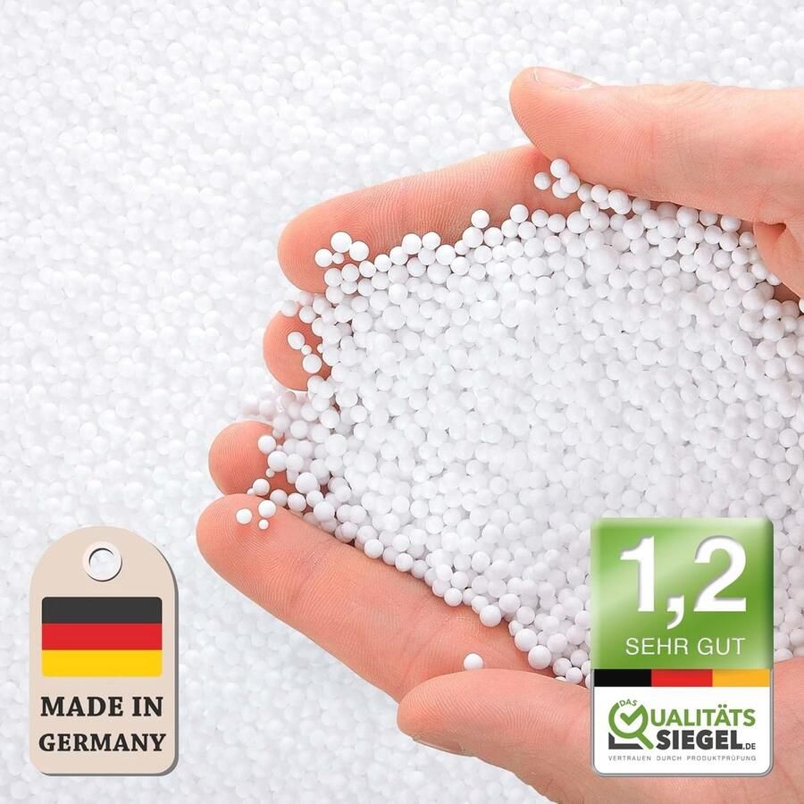 Micro-EPS kralen 0 5-1 mm Premium vulmateriaal voor zitzakken en kussens 10 liter