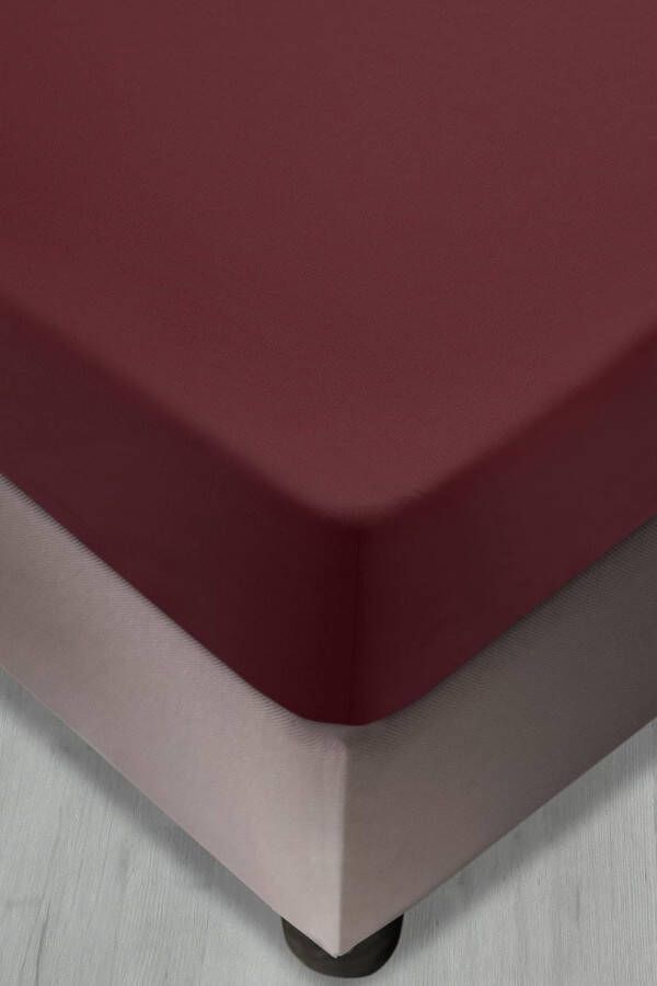 Microvezel hoeslaken 100% microvezel superzacht effen elastisch plat laken milieuvriendelijke matras met diep zakaccent voor decoratieve slaapkamer 100 x 200 cm rood