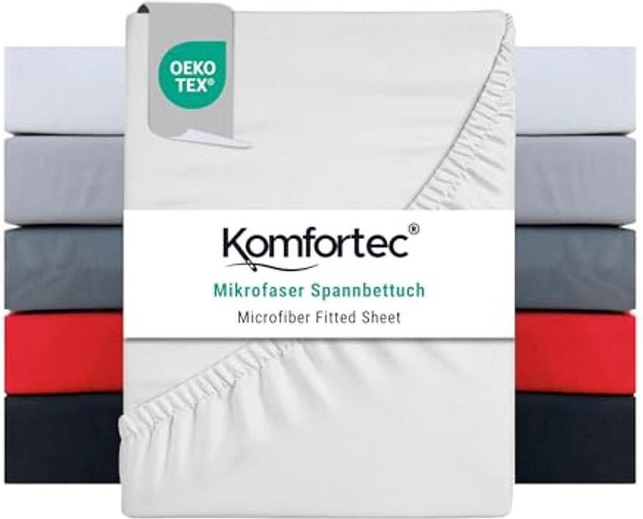 Microvezel hoeslaken 140 x 200 cm Zacht en ademend voor matrassen tot 30 cm Wit Ondersteunt een goede nachtrust