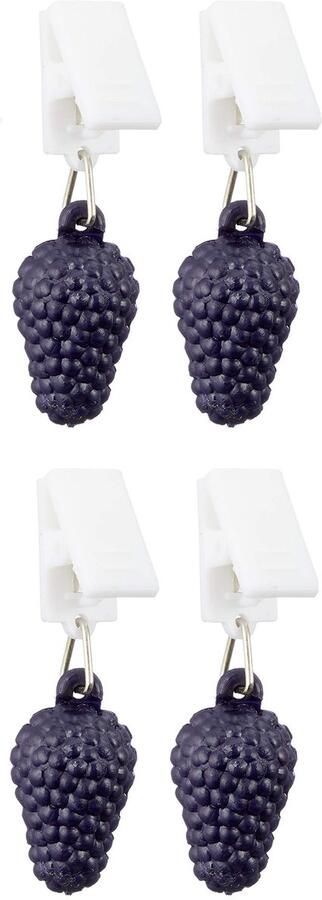 MIK funshopping Set van 4 tafelkleedgewichten met klemkracht tafelkleedgewichten ideaal voor de gedekte tafel (braam)