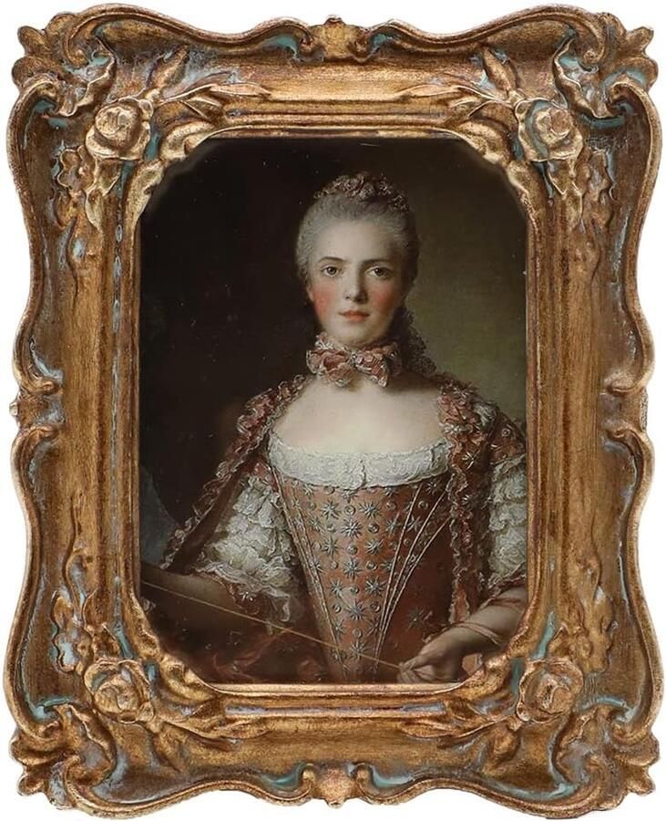 Mini antieke fotolijst decoratie voor wand en tafel 1 stuk gouden