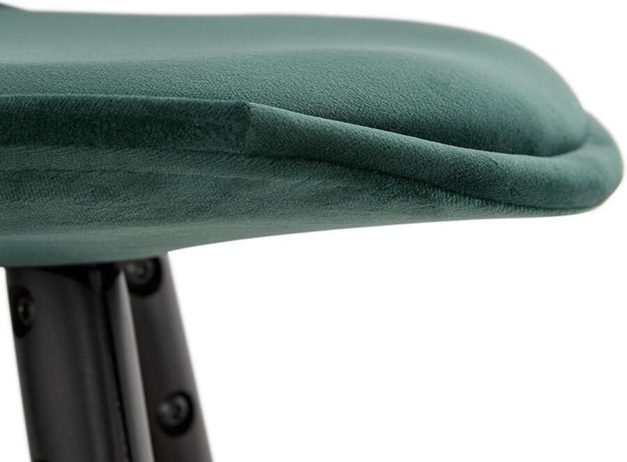 MINI Design Snackkruk Barkruk Elegant Groen Fluweel Optimaal Comfort