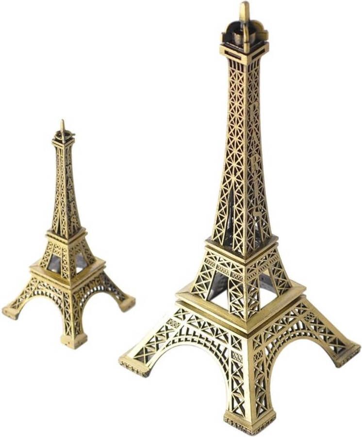 Mini-Eiffeltoren-beeldje metalen model voor op het bureau etc. metaal 32 cm