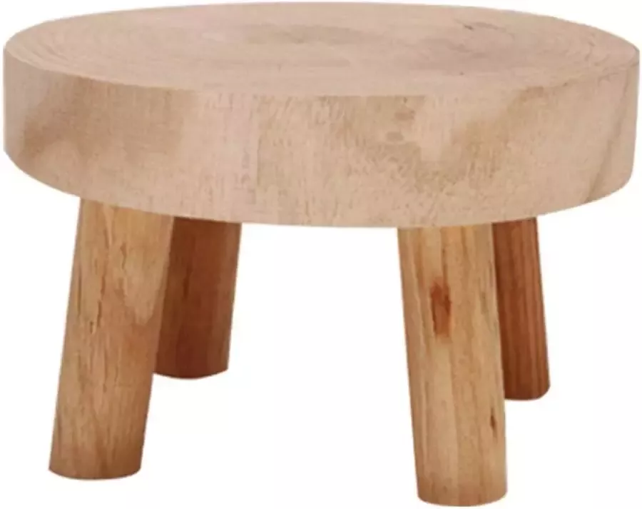 Mini Kruk Plant Stand Balkon Succulent Display Bloempot Houten Houder Ondersteunt Plank Binnen Buiten Rustiek Huis Tuin Decor