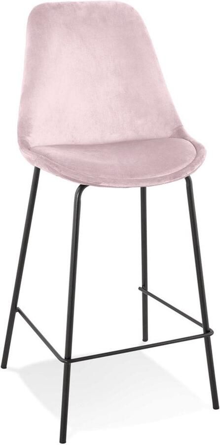 MINI Kruk Snackkruk Roze Fluweel Industrieel Design en Comfort
