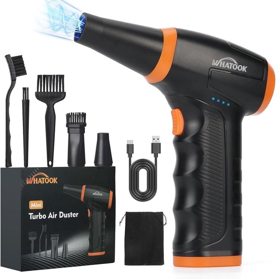 Mini Luchtblazer Draadloze Stofverwijderaar met 3 Snelheden en 8000 mAh Batterij