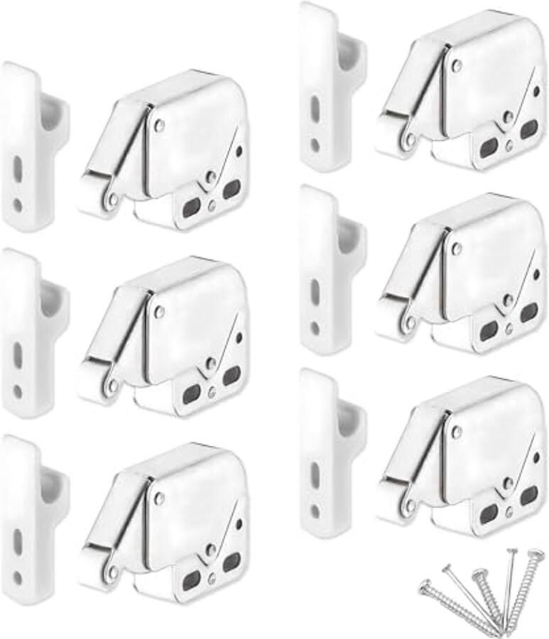 Mini Spring Snappers 6 Stuks Automatische Latch voor Keukenkasten en Meubels
