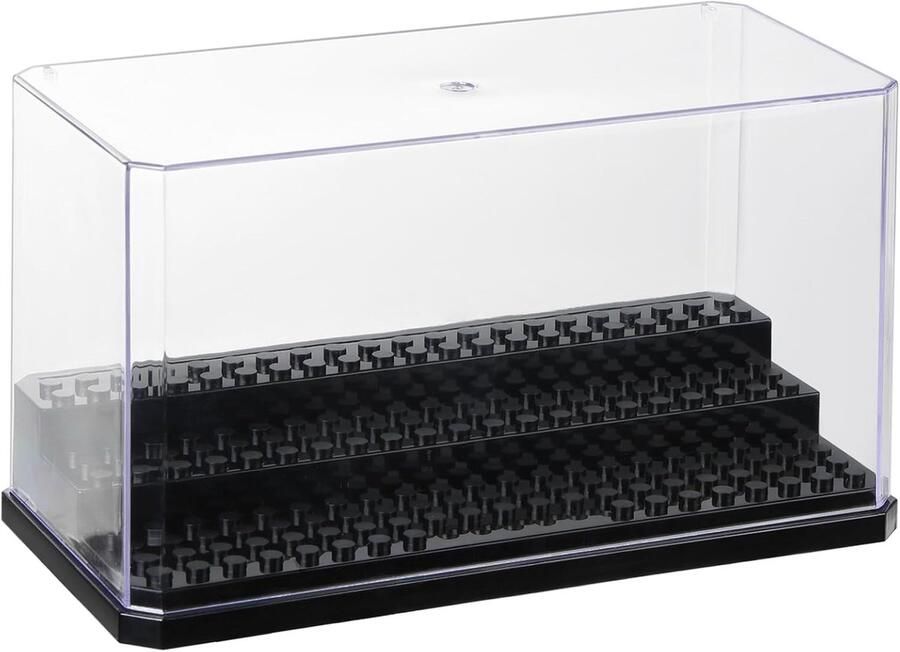 Minifiguren Display Case Acryl Bouwstenen Display Box met 3 Niveaus Stofdichte Beschermende Vitrine voor Actiefiguren en Verzamelobjecten