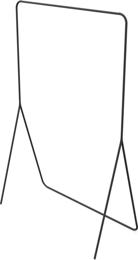 Minimalistisch Kledingrek van Metaal Zwart 150 x 100 x 45 cm Elegante Oplossing voor Organisatie