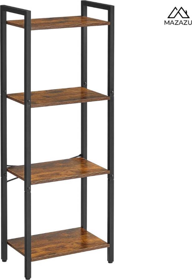 MIRA Home Boekenkast Ladderplank Boekenrek Boekenkast Kast Vintage 24x40x107 - Foto 2