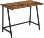 MAZAZU MIRA Home Bureau Tafel Computertafel Industrieel Vintage Hout 50x100x75 - Thumbnail 1